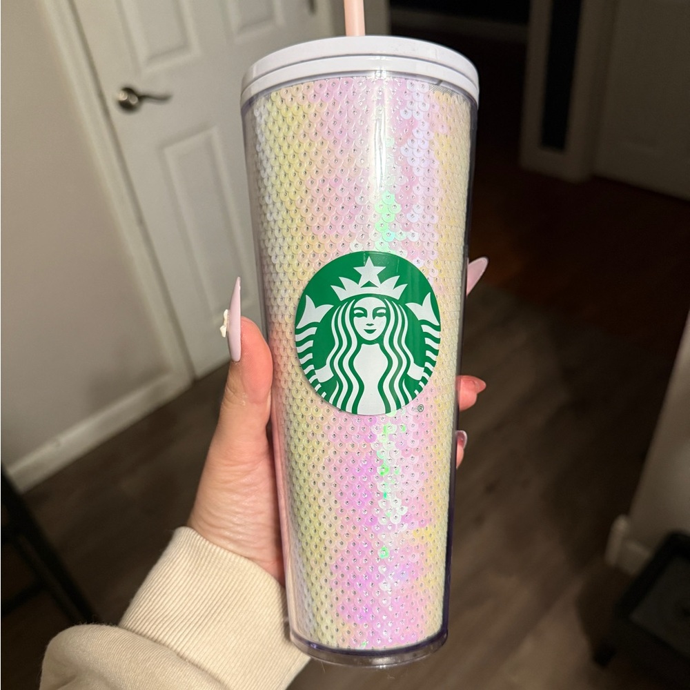 Starbucks Purple and Silver Tumbler